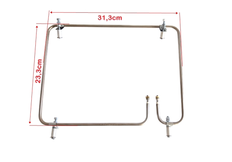 imagem Kit Resistência Blindada Inox c/ conectores de fixação para substituição da resistência de mola