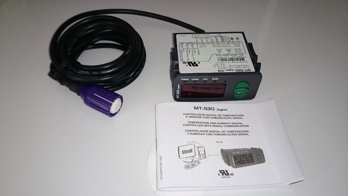 imagem CONTROLADOR DE TEMPERATURA E UMIDADE  N-70 Super. Não  acompanha cabos e conexões .