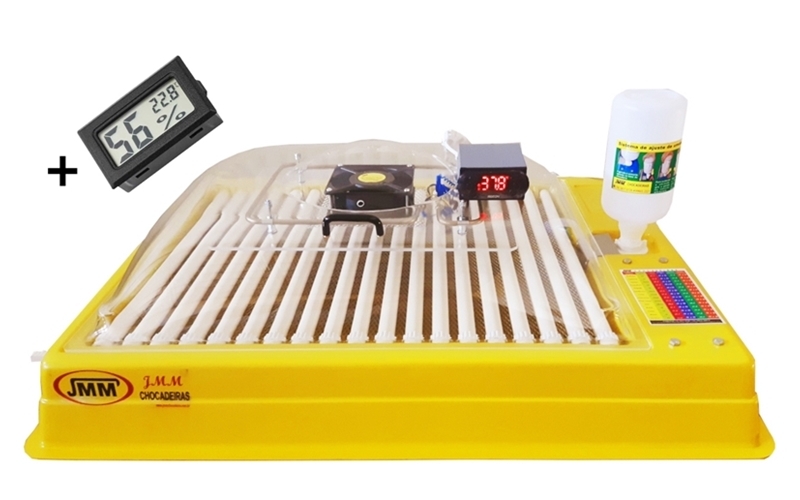 imagem Chocadeira J-130   Umidade Manual, Temperatura  Digital e Giro automático dos Ovos