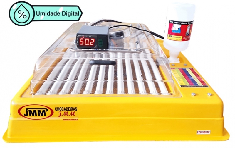 imagem Chocadeira J-80UD - Umidade Digital, Temperatural Digital e Giro automático dos ovos)
